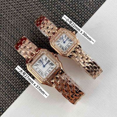 Cartier Panthere De 22*30mm for Small 27*37mm for Large 316L Steel Rose Gold Bracelet Watch juste un clou cartier imitation